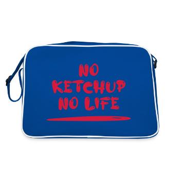 No Ketchup No Life - Retro Bag - blue/white - Back