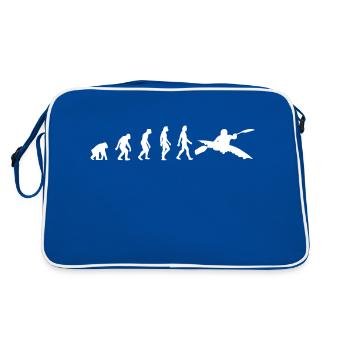 L'évolution du kayak - Sac Retro - bleu/blanc - Dos