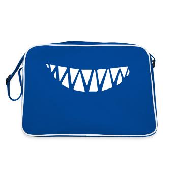 Smiling teeth minimum distance - Retro Bag - blue/white - Back