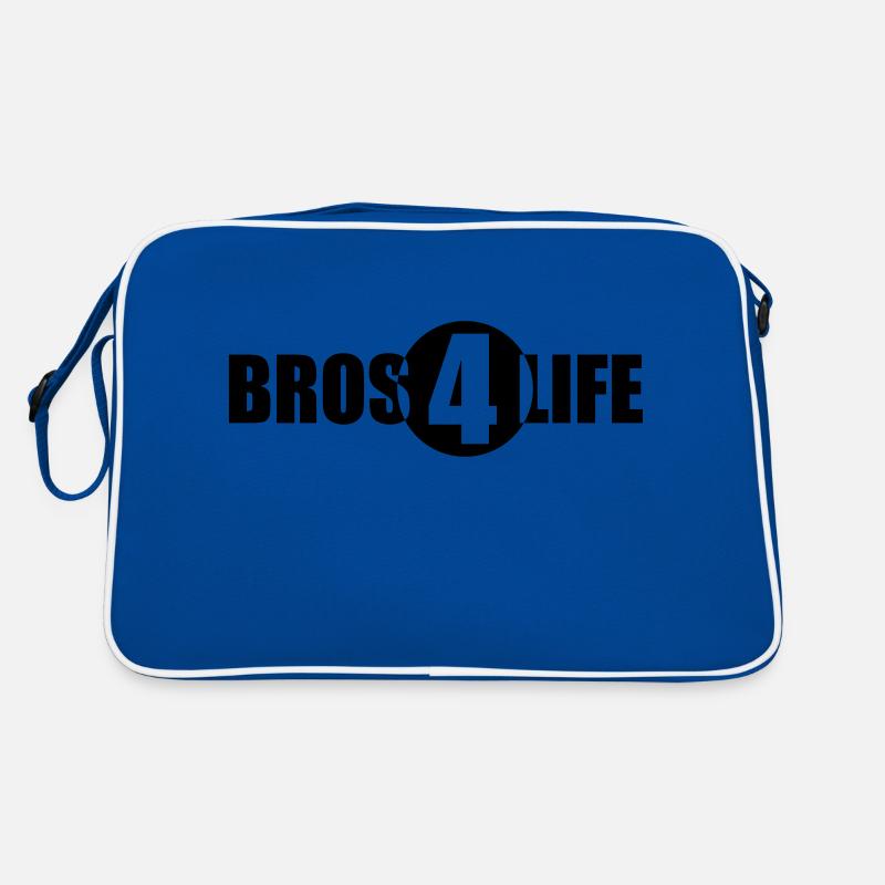 Bros 4 Life Logo Design Retro Tasche