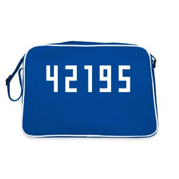 Marathon 42195 meters - Retro Bag - blue/white - Back