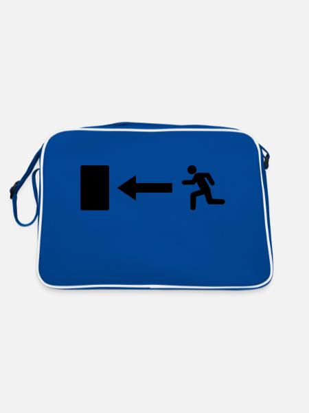 exit____f1 - Retro Bag - blue/white - Back