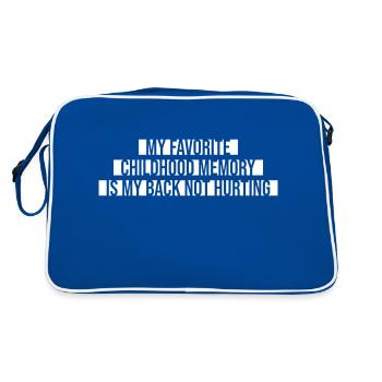 Mon meilleur souvenir d’enfance est de retour sans douleur - Sac Retro - bleu/blanc - Dos