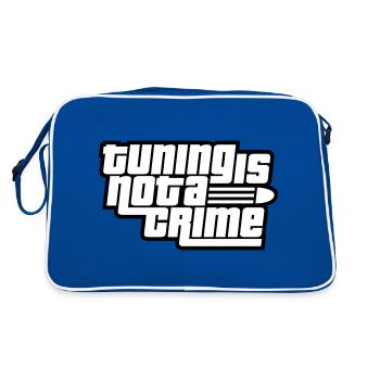Tuning is not a Crime (Colors changeable) - Retro Bag - blue/white - Back
