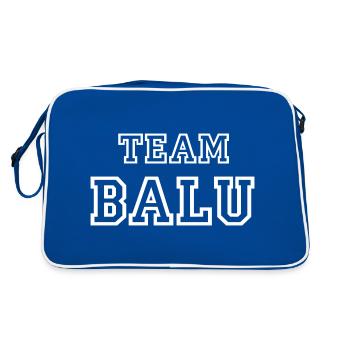 TEAM BALU Nom du chien Mâle TeamTricot - Sac Retro - bleu/blanc - Dos
