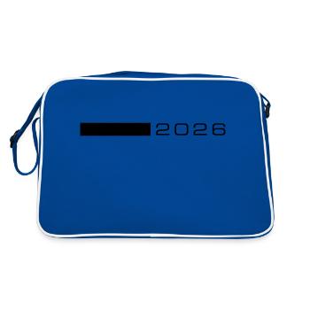 Année 2026 - Sac Retro - bleu/blanc - Dos