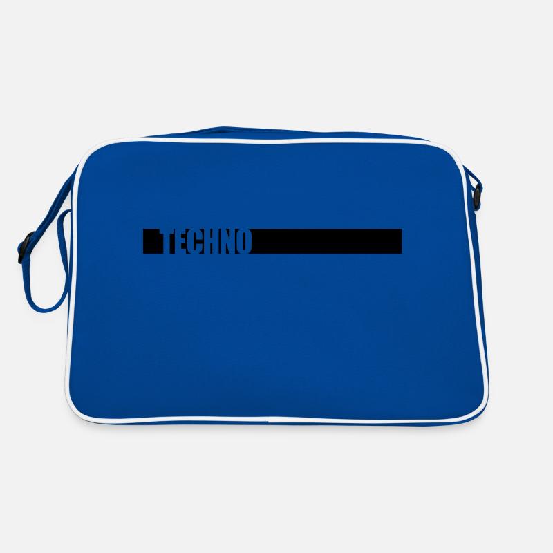 Musik Techno Logo Retro Tasche