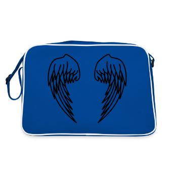 wing - Retro Bag - blue/white - Back