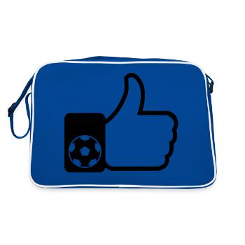 Like Football - Sac Retro - bleu/blanc - Dos