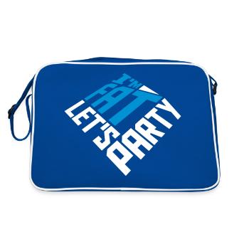 at the fat lets party - Retro Bag - blue/white - Back