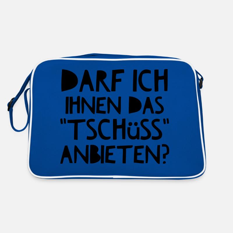 Darf Ich Ihnen das Tschüss anbieten? Retro Tasche