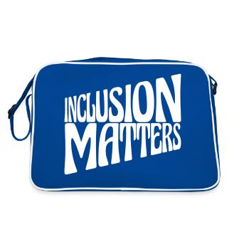 L’inclusion compte Citation du logo - Sac Retro - bleu/blanc - Dos