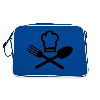 koch_logo_f1 - Sac Retro - bleu/blanc - Dos