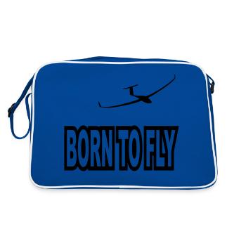 né pour voler - Sac Retro - bleu/blanc - Dos