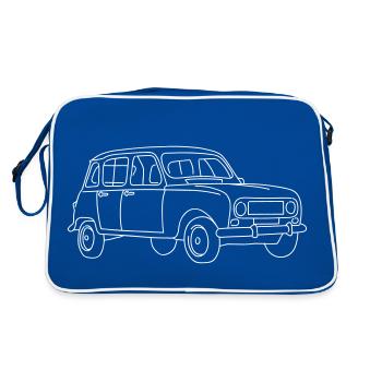 R4 (Voiture) - Sac Retro - bleu/blanc - Dos