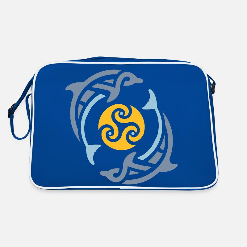 Tribal dolphins Retro Tasche