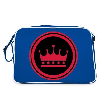 Crown Symbol - Retro Bag - blue/white - Back