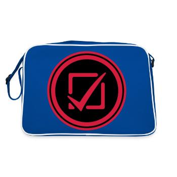 Cochez la case - Sac Retro - bleu/blanc - Dos