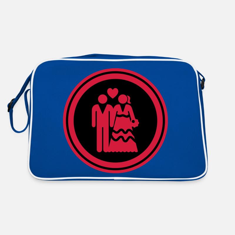 Couple mariage mariage couple Sac Retro