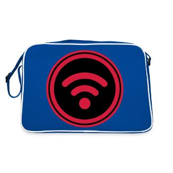 Wi-Fi Internet - Retro Bag - blue/white - Back
