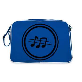 Music sheet music - Retro Bag - blue/white - Back