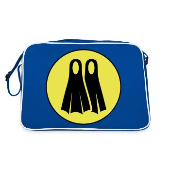 Diving Fin Circle - Retro Bag - blue/white - Back