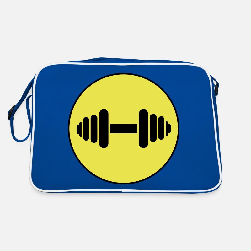Hantel gewichte icon Retro Tasche