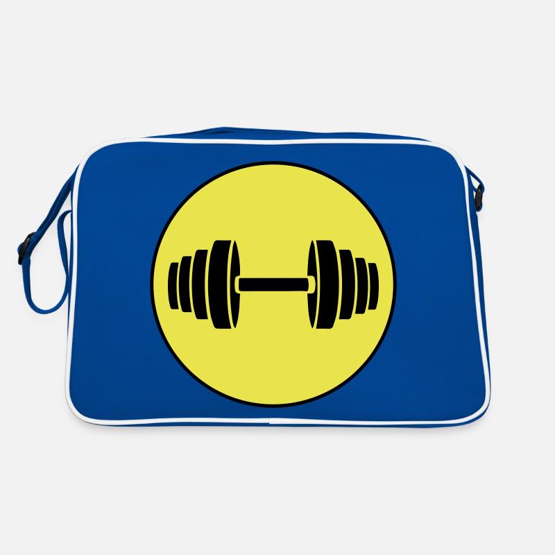 Hantel gewichte Kreis Retro Tasche