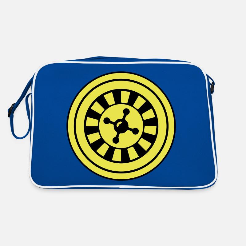 Cercle d’icônes de roulette Sac Retro
