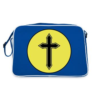 Cercle croisé - Sac Retro - bleu/blanc - Dos