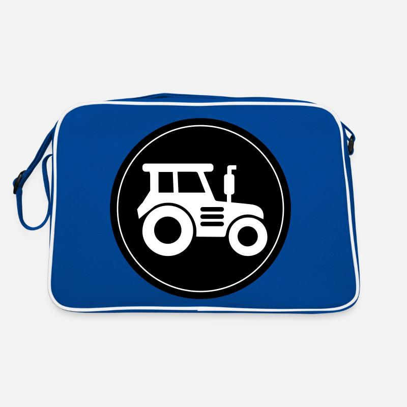 Tractor icon circle Retro Bag