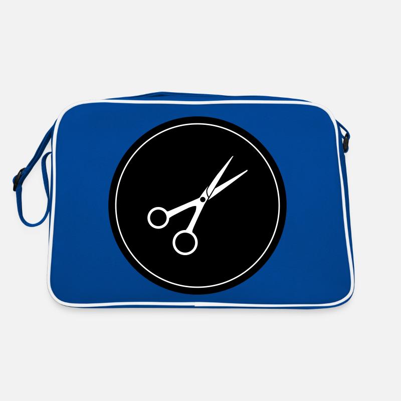 Cercle de barbier aux ciseaux Sac Retro