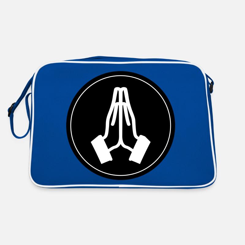 Pray Hands Circle Retro Bag