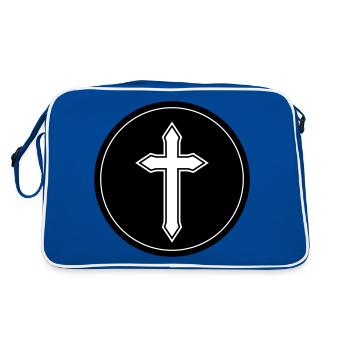Cercle croisé - Sac Retro - bleu/blanc - Dos