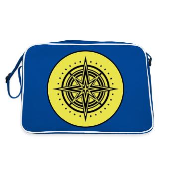 Compass icon icon - Retro Bag - blue/white - Back