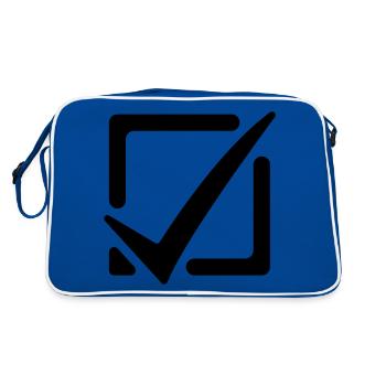 Cochez la case - Sac Retro - bleu/blanc - Dos
