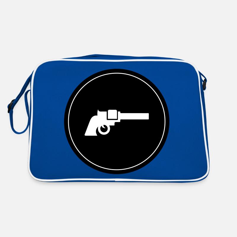 waffe symbol pistole Retro Tasche