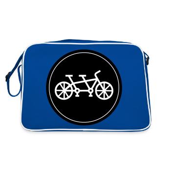 Bike tandem - Retro Bag - blue/white - Back