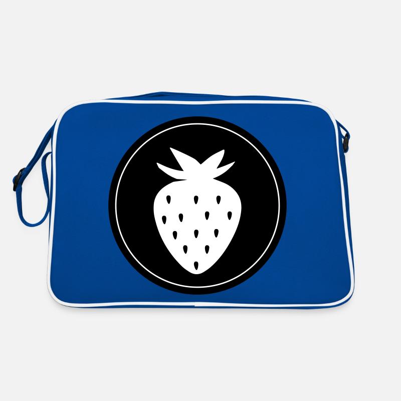 Frucht Erdbeere Retro Tasche