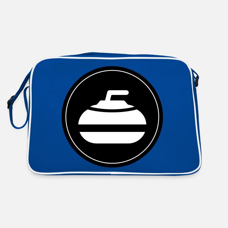 Curling sport Kreis Retro Tasche