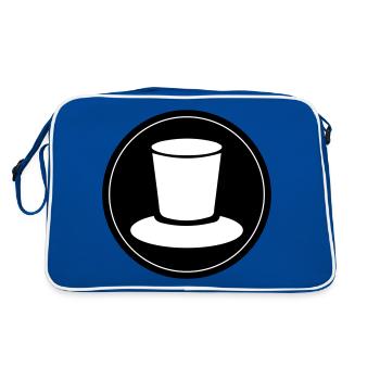 Cylinder Groom Circle - Retro Bag - blue/white - Back
