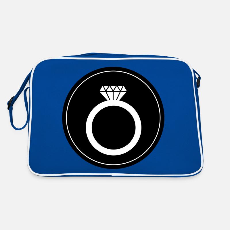Wedding Rings Symbol Circle Retro Bag