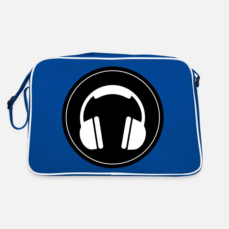 Kopfhörer Symbol Retro Tasche