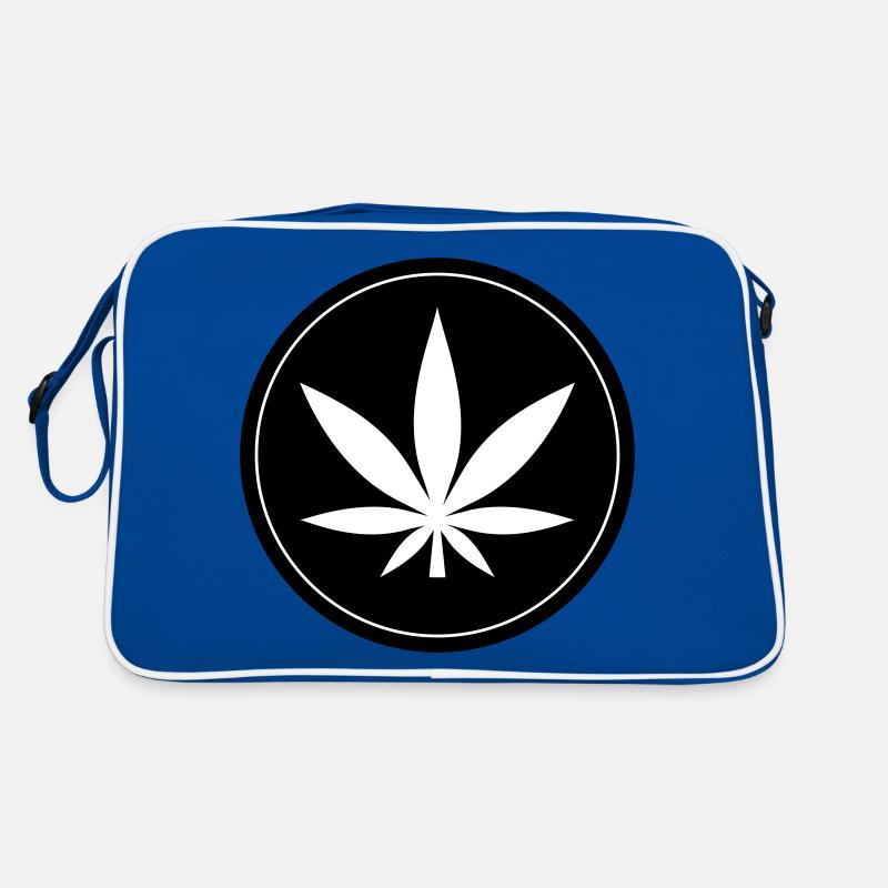Hemp Leaf Icon Retro Bag