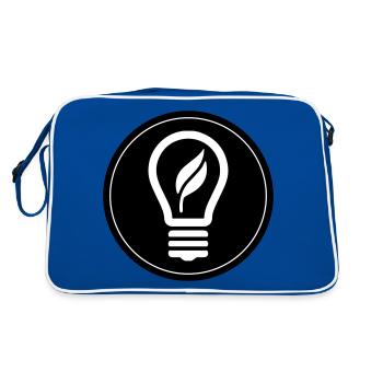 Light bulb icon - Retro Bag - blue/white - Back