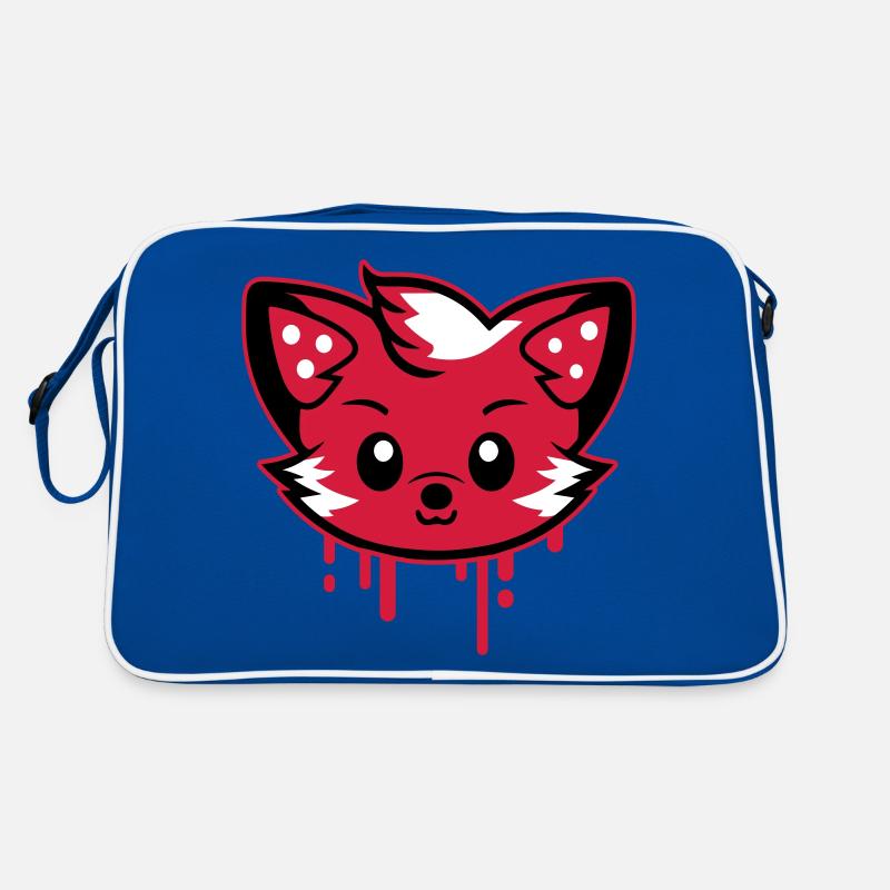 Fuchs Kopf Comic Niedlich Retro Tasche