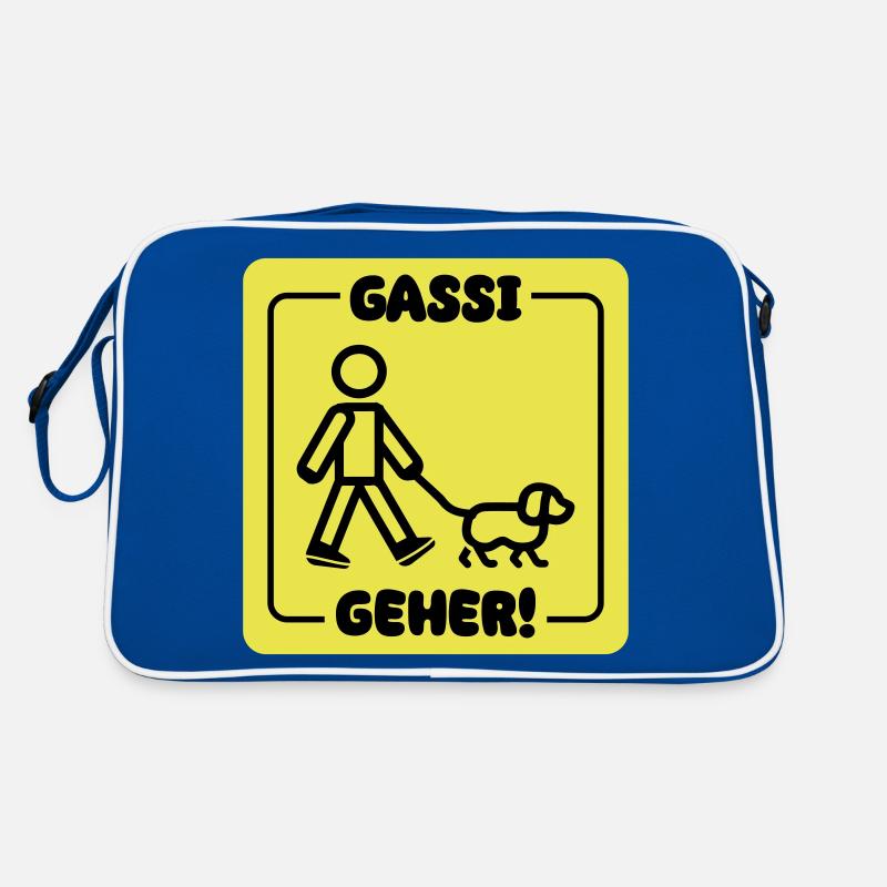 Chien promenant le chien Sac Retro