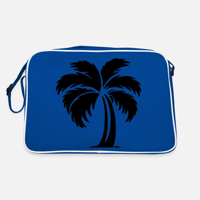 Palm Silhouette Symbol Retro Bag