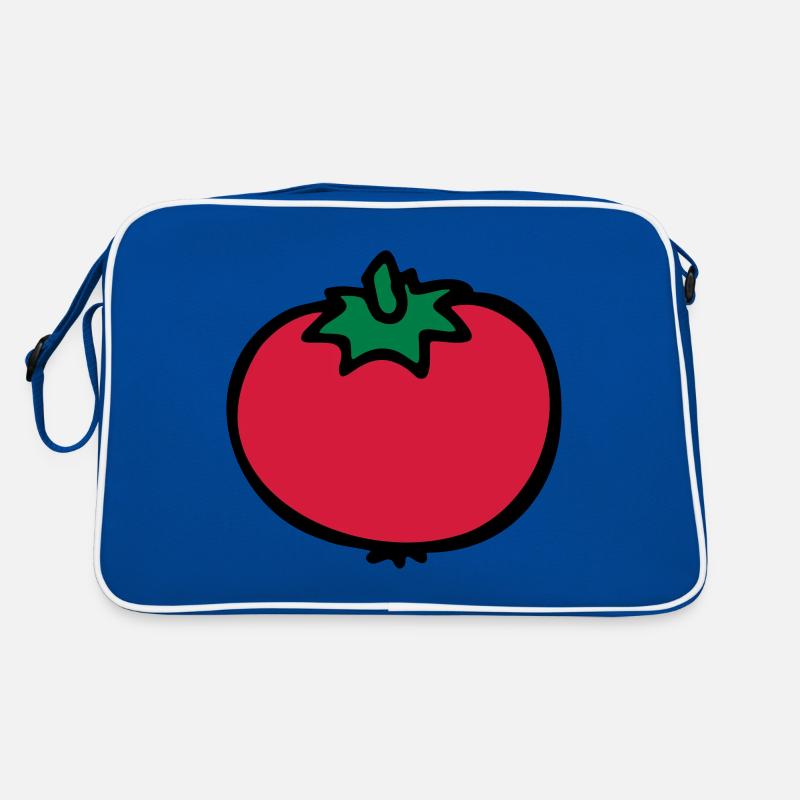 Tomato tomato tomatoe pomodoro - Retro Bag - blue/white