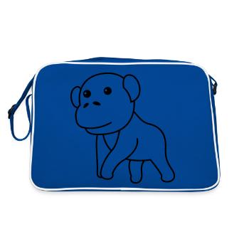 Gorilla Comic - Sac Retro - bleu/blanc - Dos